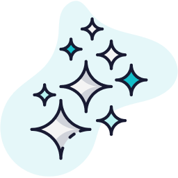 Abstract sparkles on soft grey background shape